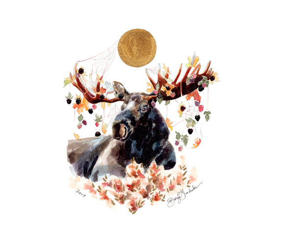 "Autumn Moose"  by Darcy Goedecke